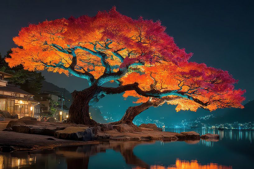 Japanese art painting by Egon Zitter