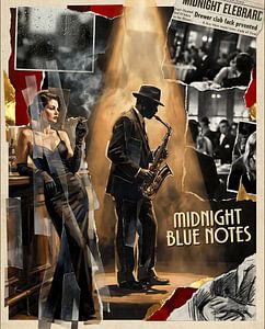Midnight Blues Under Spotlight