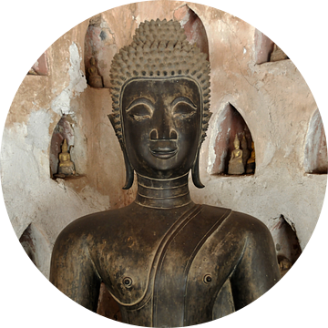 oud Boeddha beeld (vierkant) van Affect Fotografie