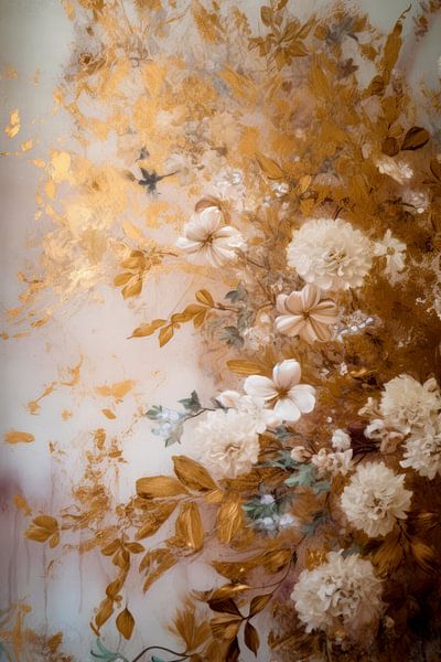 Fleurs Peinture Rococo par Preet Lambon