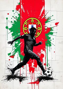 Portugal Voetbal Schaduw Silhouet van MIROKKU