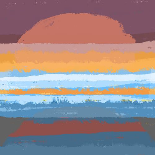 Dreamland's Joyful Colors. Modern abstract landschap