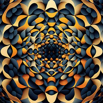 Kaléidoscope doré sur Vythryd Arts
