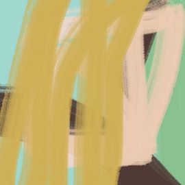 Modern abstract colorful art in neon and pastel colors no. 7 by Dina Dankers