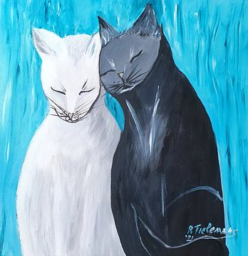 Cat love by Rita Tielemans Kunst