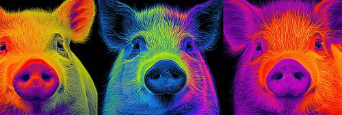 Pig Abstract | Pig faces