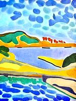 Landschap bij het meer