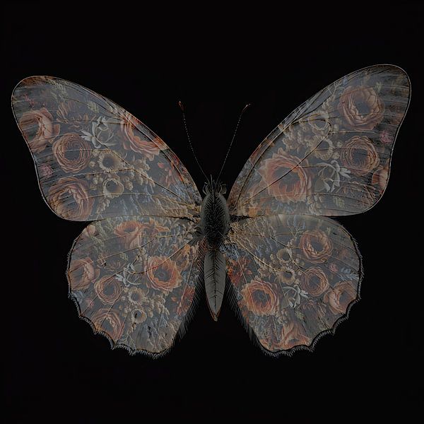 Butterfly Flowers by FoXo Art