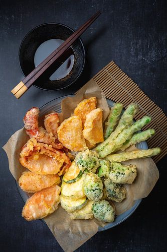 Japanisches Tempura mit Gemüse l Food Photography