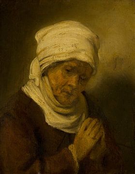 Biddende vrouw, Rembrandt van Rijn