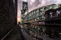 De Hef tijdens zonsondergang (Koningshavenbrug)