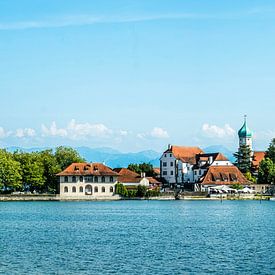 Panorama Wasserburg Bodensee van Dieter Walther