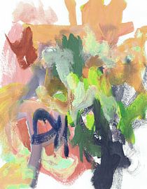 Levendige abstracte penseelstreken van Lori Ann Folz