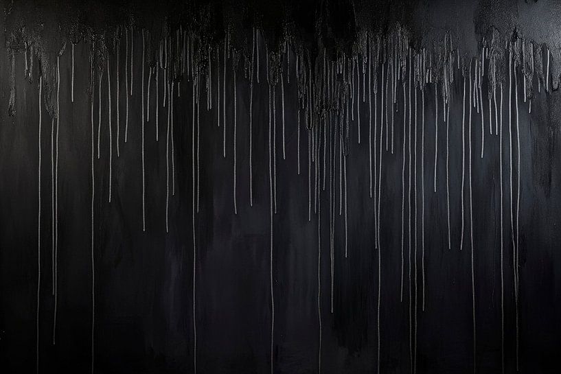 Donkere druipende muurtextuur van Poster Art Shop