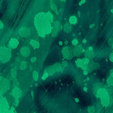 Abstract minimalist art in green 