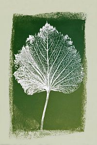 Minimal Leaf - Grüner Frieden an der Wand