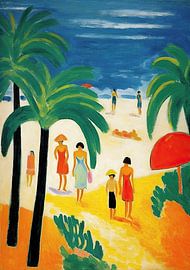 Strand Poster Meer Kunstdruck Maritim von Niklas Maximilian