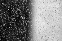Raindrops black and white