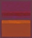 Abstract schilderij met oranje en rood van Rietje Bulthuis thumbnail