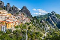 Castelmezzano in het zuiden van Italië. van Ron van der Stappen thumbnail