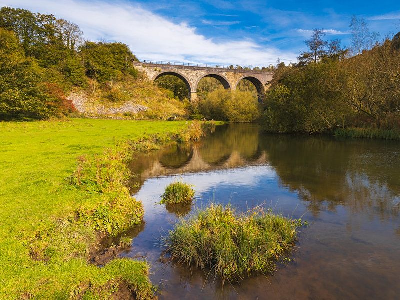 View of old railway bridge by Harm Bouwman
