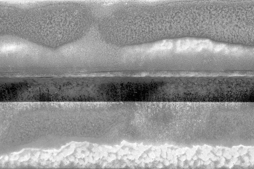 Minimalism Art Photography Vangrail Black and White by Hendrik-Jan Kornelis