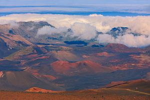 Haleakala Vulkaan, Maui, Hawaii van Henk Meijer Photography