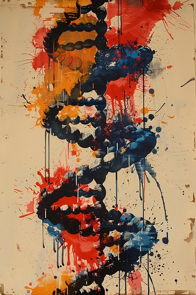Kleurrijk DNA-spiraal van Art & Soul Creations