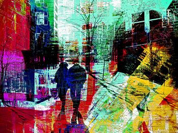 A couple in the city