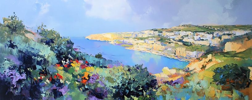 Coastal Canvas by Abstract Painting