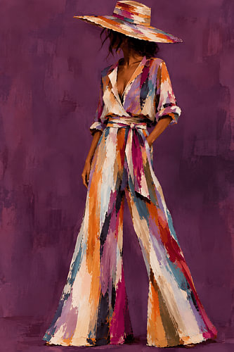 Woman in a trouser suit