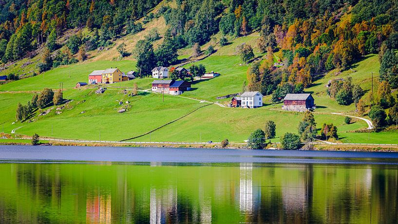 Oppheim reflections in Oppheimsvatnet by Henk Meijer Photography
