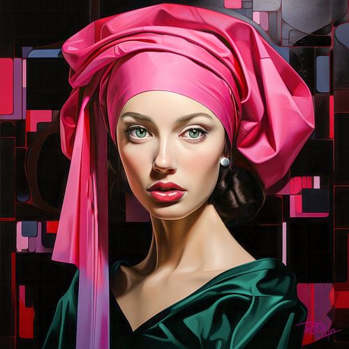 Modern girl with the pearl earring Johannes Vermeer