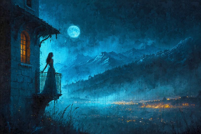 Genießen Sie die Aussicht auf Mitternacht von Arjen Roos
