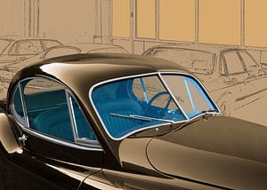 Jaguar XK 120 in brown