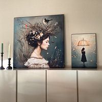 Klantfoto: Golden rain van Mirjam Duizendstra, als ArtFrame