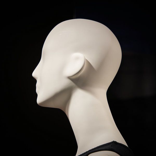 Kopf einer weiblichen Schaufensterpuppe von Heiko Kueverling