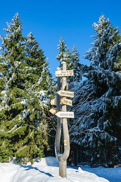 Winter with snow in the Giant Mountains by Rico Ködder