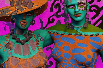 Popart portraits-power couples by Ton Kuijpers