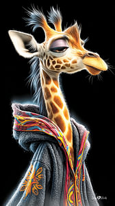 Giraffe Porträt