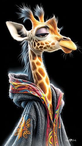 giraffe portret