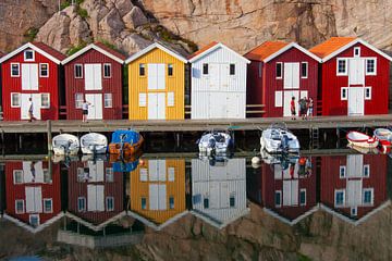 Boathouses Smögen by Sven-Erik Arndt