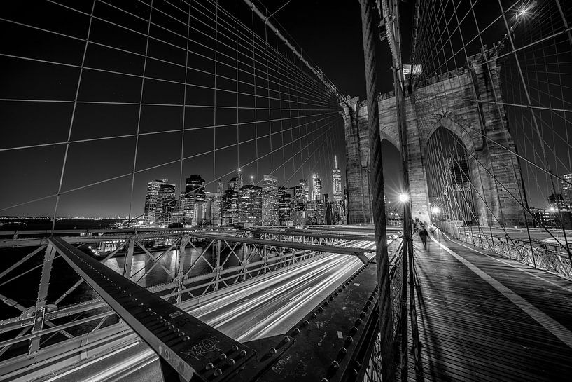 Brooklyn-Brücke Lichter, Stefan Schilbe von 1x
