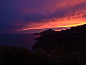 Sonnenuntergang über der Cote d'Azur von Timon Schneider