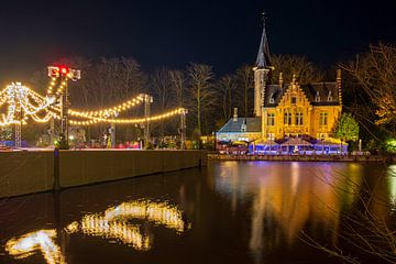 Minnewater, winterglow by Lisa Dumon