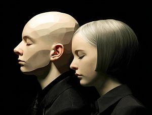 Twins | Figurative Portraiture of Connection and Distance