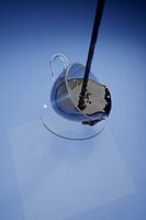 Flying saucer, and cup of coffee