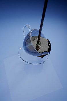 Vliegende schotel, en kop koffie