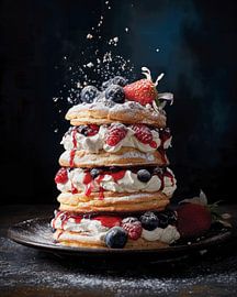 Pancake taartje met fruit van Studio Allee