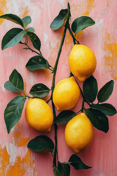 Citrons en rose par Studio BB